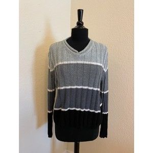 Carolyn Taylor Essentials Sweater Striped Sz L